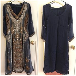 Pakistan formal wear long dress